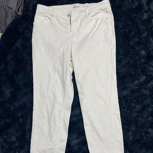 White Curvy Skinny Leg Jeans